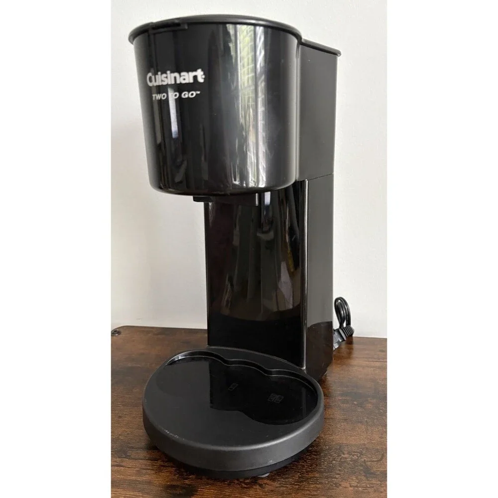 Cuisinart Two To Go Coffee Maker w/ Dual Travel Mug Base Single Serve  No Cups